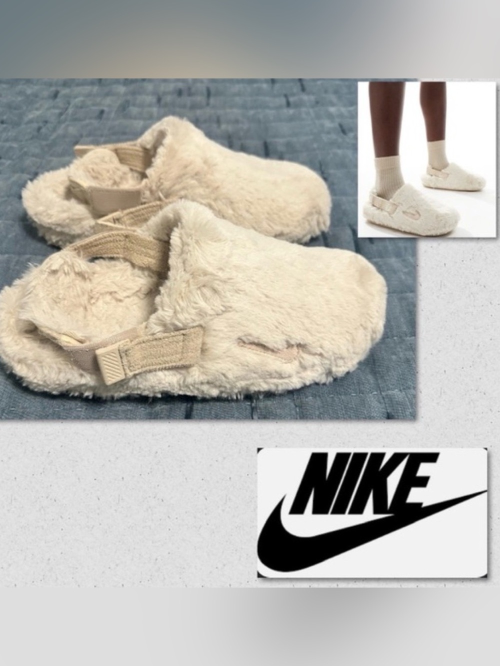 Nike Fuzzy Slide Calm Mules SE